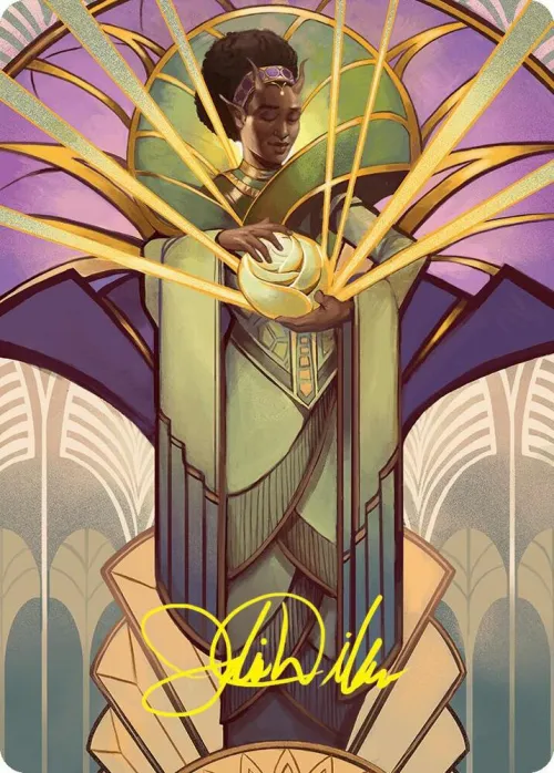 Bloom Tender Art Card - Gold Stamped Signature