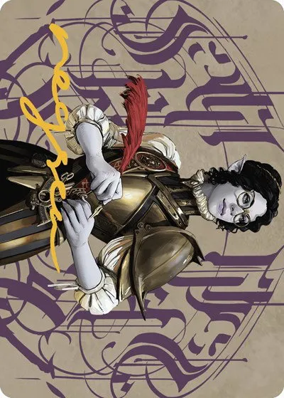 Amalia Benavides Aguirre Art Card - Gold Stamped Signature