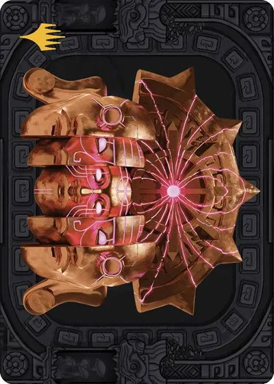 Ojer Taq, Deepest Foundation Art Card - Gold Stamped Planeswalker Symb