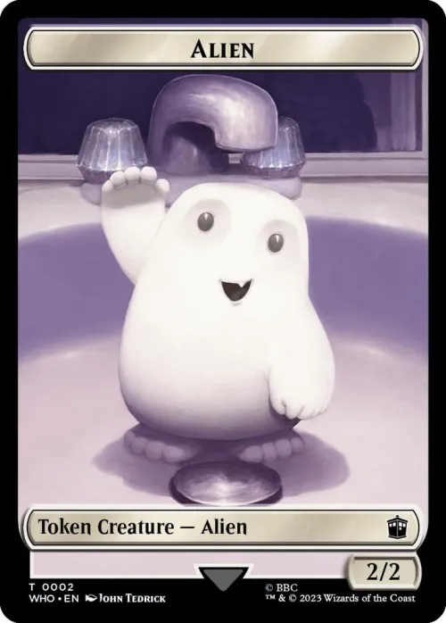 Alien // Cyberman Double-Sided Token
