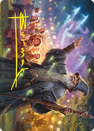 Gandalf, Friend of the Shire Art Card - Gold Stamped Signature