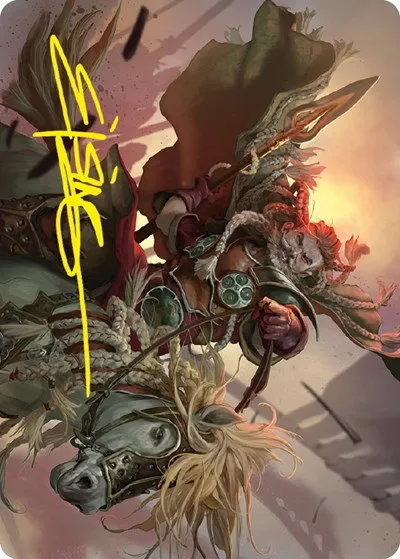 Eomer of the Riddermark Art Card - Gold Stamped Signature