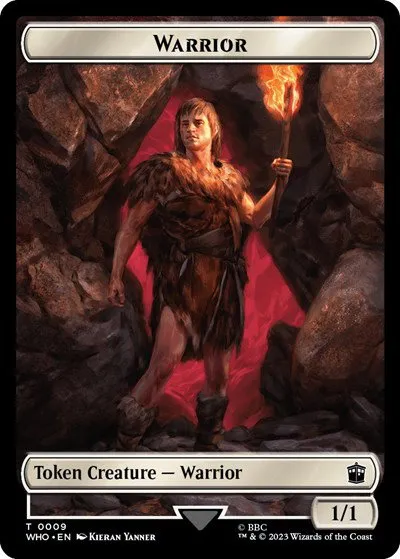 Warrior // Treasure (0028) Double-Sided Token - Foil