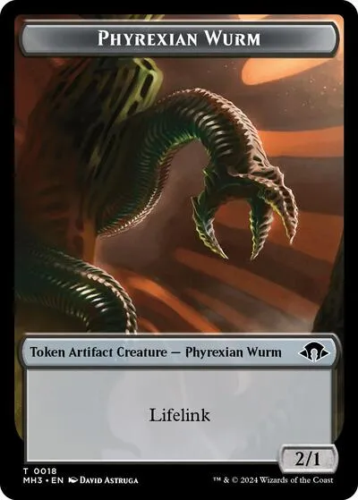 Phyrexian Wurm Token - Normal Phyrexian Wurm Token