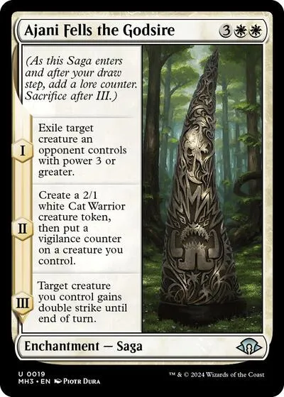 Ajani Fells the Godsire - Foil