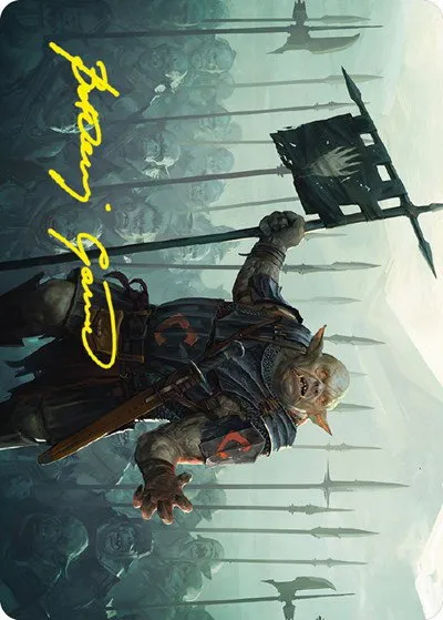 Ugluk of the White Hand Art Card - Gold Stamped Signature