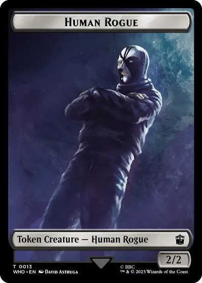 Human Rogue // Clue (0021) Double-Sided Token