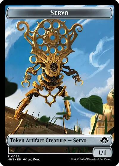 Servo // Phyrexian Golem Double-Sided Token