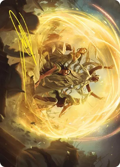Heroic Intervention Art Card - Gold Stamped Signature