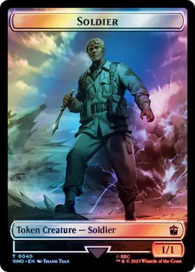 Soldier // Treasure (0061) Double-Sided Token