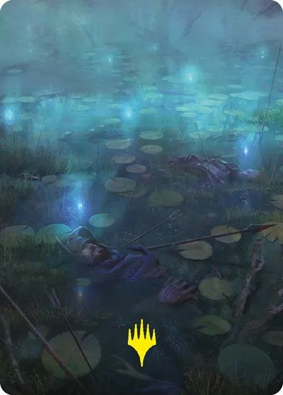 The Dead Marshes Art Card - Gold Stamped Signature