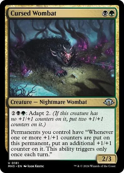 Cursed Wombat - Foil