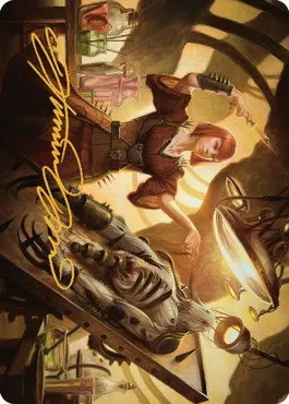 Ashnod, Flesh Mechanist Art Card - Gold Stamped Signature