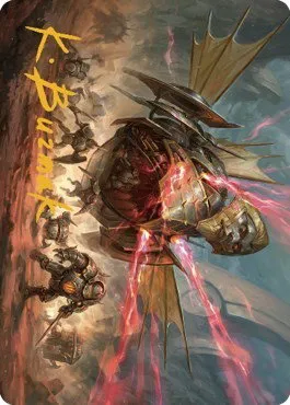Liberator, Urza's Battlethopter Art Card - Gold Stamped Signature