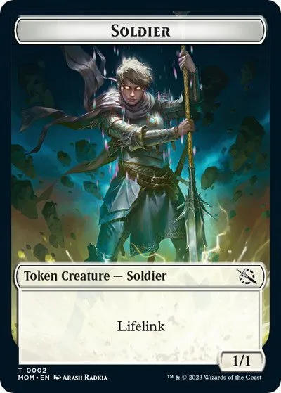 Soldier // Knight Double-Sided Token - Foil Soldier Knight Double Sid