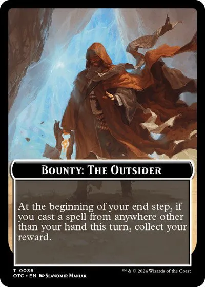Bounty: The Outsider // Bounty Rules Double-Sided Token - Normal Bounty The Outsider Bou