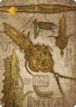 Key to the City Art Card - Gold Stamped Planeswalker Symb