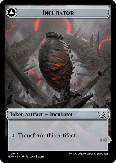 Incubator (0017) // Phyrexian (0017) Double-Sided Token - Foil Incubator 0017 Phyrexian 