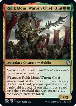 Rulik Mons, Warren Chief - Foil