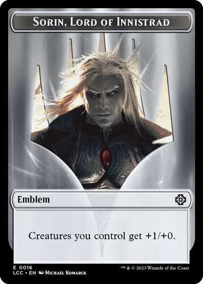Emblem - Sorin, Lord of Innistrad // Vampire (0004) Double-Sided Token
