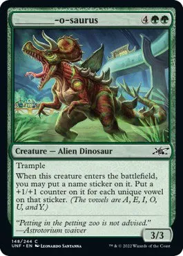 _______-o-saurus - Foil