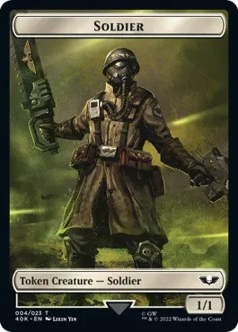 Soldier (004) // Vanguard Suppressor Double-Sided Token - Surge Foil