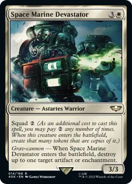 Space Marine Devastator - Surge Foil