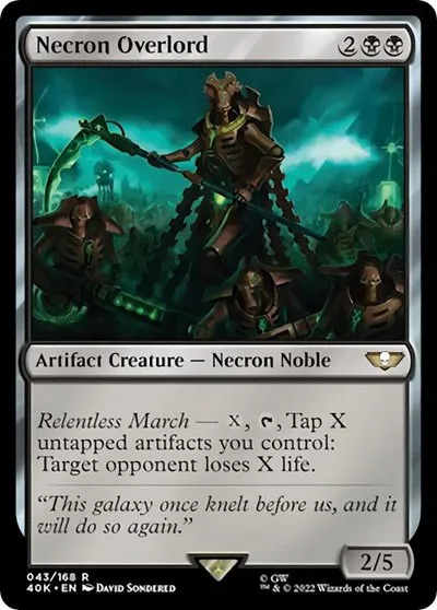 Necron Overlord - Surge Foil