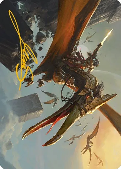 Skyhunter Strike Force Art Card - Gold Stamped Signature