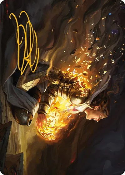 Vanish into Eternity Art Card - Gold Stamped Signature