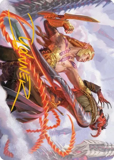 Tyvar's Stand Art Card - Gold Stamped Signature