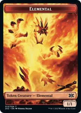 Elemental // Knight Double-Sided Token
