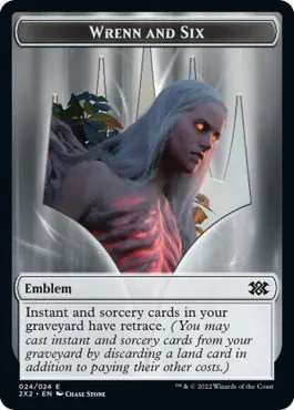 Emblem - Wrenn and Six // Monk Double-Sided Token - Foil