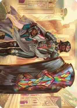 Guardian of New Benalia Art Card - Gold Stamped Signature