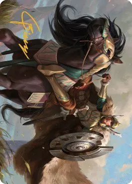 Knight of Dawn's Light Art Card - Gold Stamped Signature