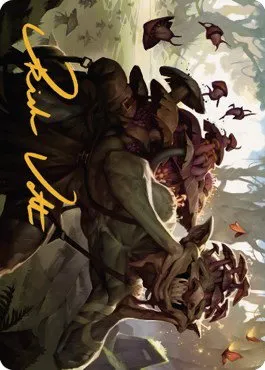 Sprouting Goblin Art Card - Gold Stamped Signature