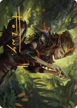 Meria, Scholar of Antiquity Art Card - Gold Stamped Signature