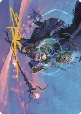 Zur, Eternal Schemer Art Card - Gold Stamped Signature