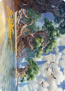 Yavimaya Coast Art Card - Gold Stamped Signature