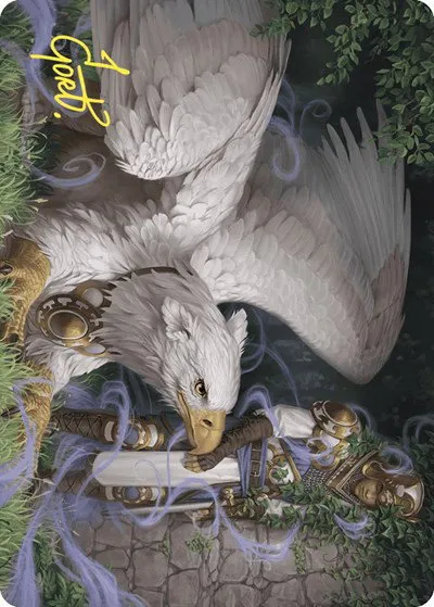 Dutiful Griffin Art Card - Gold Stamped Signature