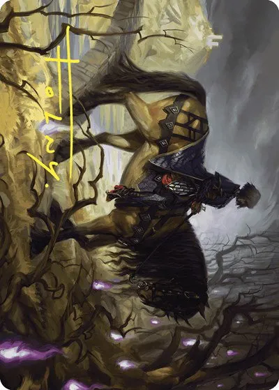 Rowan's Grim Search Art Card - Gold Stamped Signature