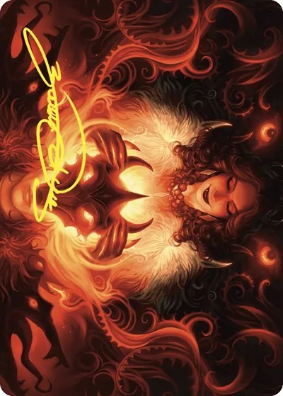 Witch's Mark Art Card - Gold Stamped Signature