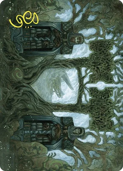 Court of Garenbrig Art Card - Gold Stamped Signature
