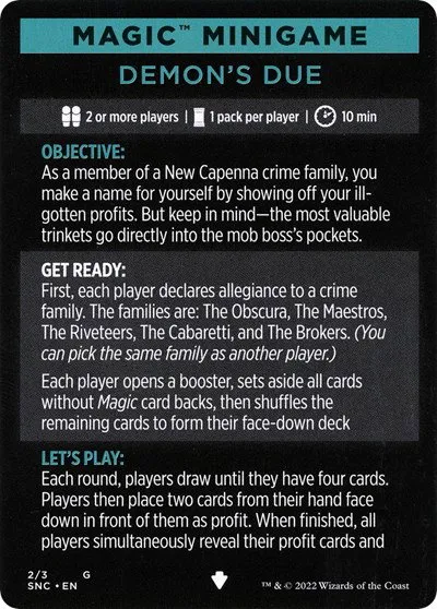 Magic Minigame: Demon's Due - Normal Magic Minigame Demon S 