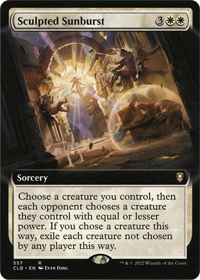 Sculpted Sunburst - Foil