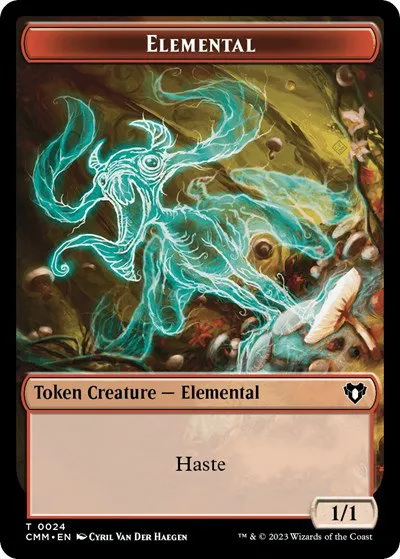 Elemental (0024) // Spider Double-Sided Token - Foil