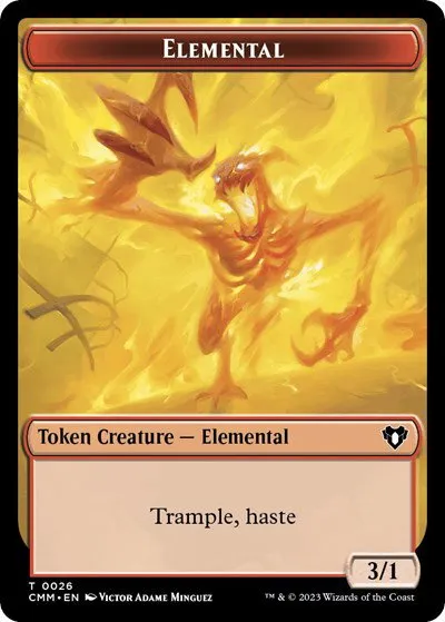 Elemental (0026) // Dwarf Berserker Double-Sided Token