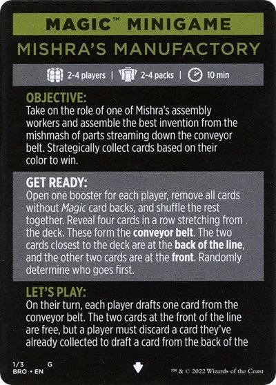 Magic Minigame: Mishra's Manufactory - Normal Magic Minigame Mishra S