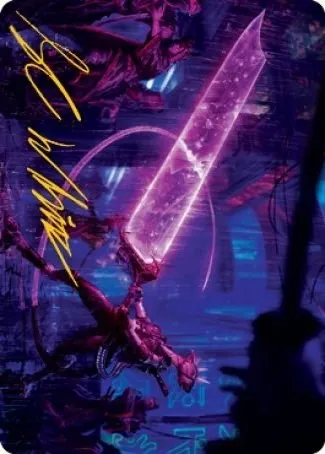 Enormous Energy Blade Art Card - Gold Stamped Signature