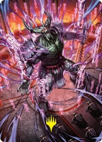 Hidetsugu, Devouring Chaos Art Card - Gold Stamped Signature
